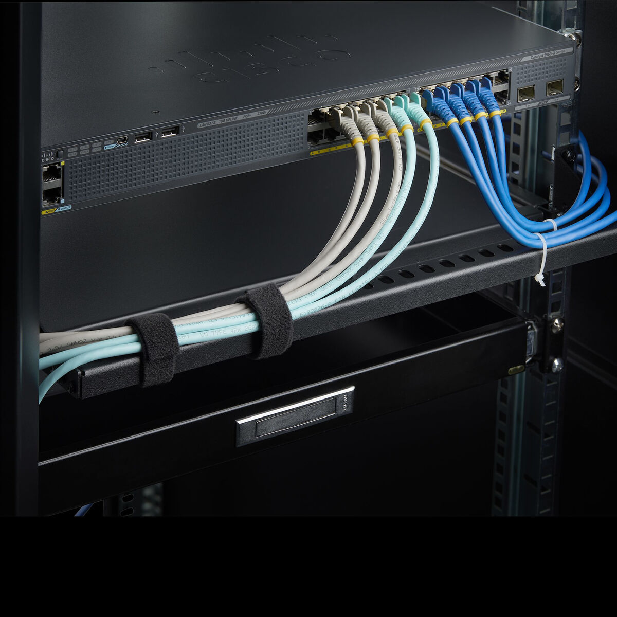 USB-kabel Startech 12S-CABLE-LACING-BAR Sort